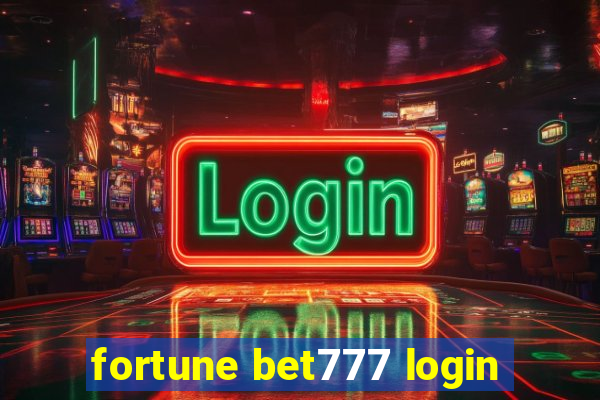 fortune bet777 login